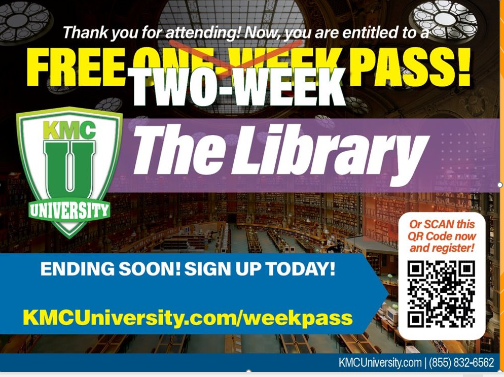 Library 2 week pass