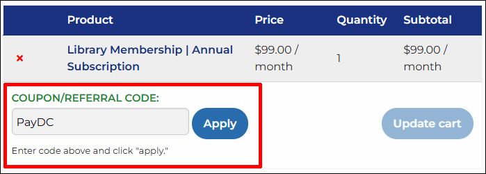 PayDC Cart