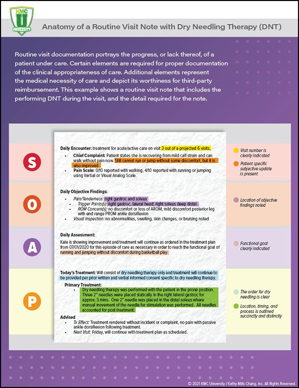 Anatomy Of A Routine Office Visit (rov)-with Dry Needling - Kmc University