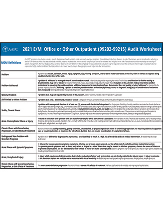 E/M Audit Tools - KMC University